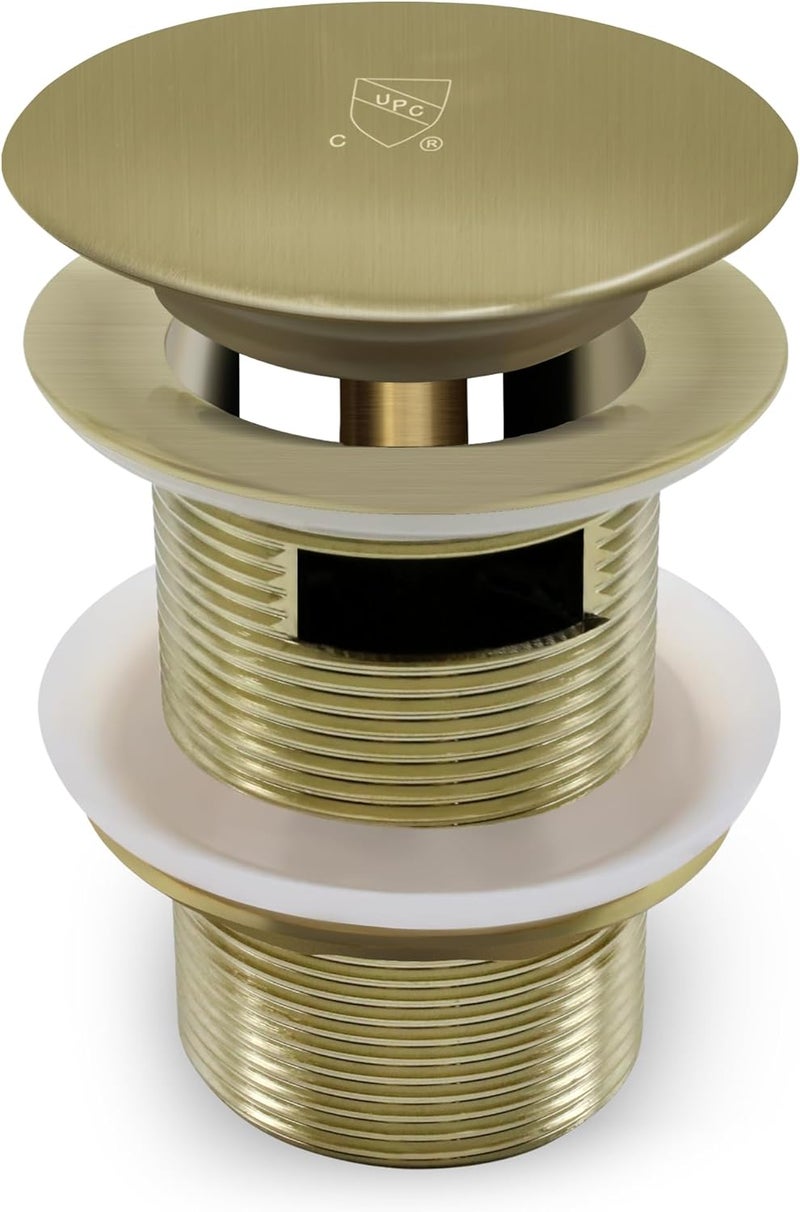 FerdY Pop-up Drain for Freestanding Bathtub, Brushed Nickel Finish, cUPC Certification, Freestanding Bathtub Drain Stopper - Image 1